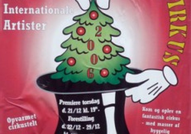 Weihnachtszirkus Roskilde Dänemark - Plakat