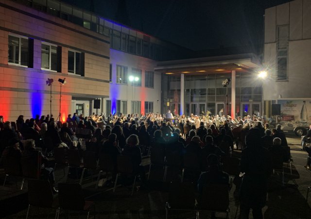 Beleuchtung Musikverein Kuppenheim Open Air in Corona Zeiten